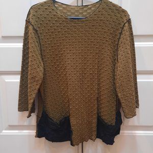 Noblu Boutique: Olive Green Hippie Tunic with Matching Pants, Size S